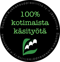 Suomen kukkakauppiasliiton logo ja klikkaamalla kuvaa linkki liiton verkkosivulle.